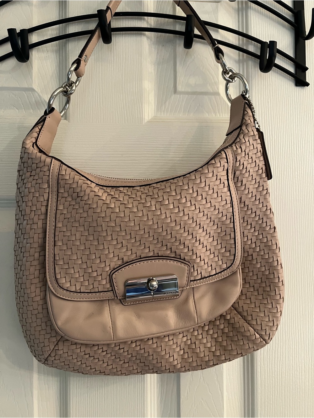 Coach handbag 19314 Kristen woven hobo crossbody shoulder bag